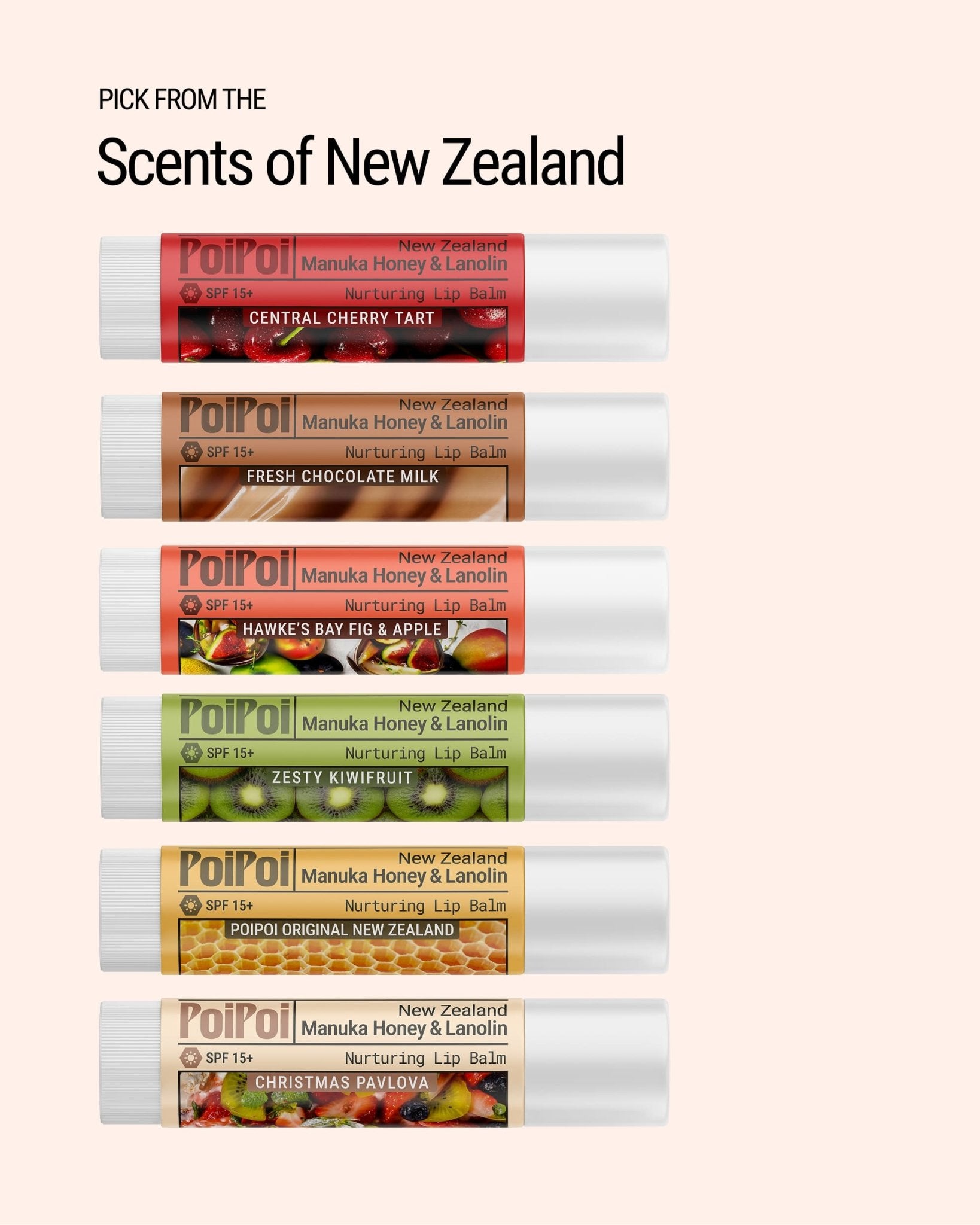 Mānuka Honey & Lanolin Lip Balm Stick Pack - Lip Balm - PoiPoi